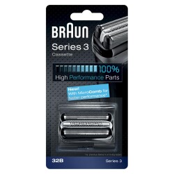 Braun 3 Serisi Tıraş Makinesi Yedek Başlık 32B (Siyah) - Braun