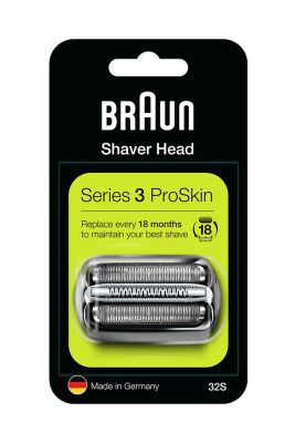 Braun 3 Serisi Tıraş Makinesi Yedek Başlık 32S (Gümüş) - 1