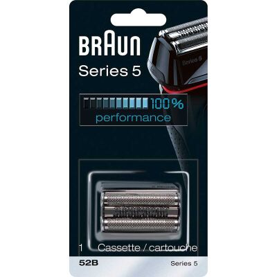 Braun 5 Serisi Tıraş Makinesi Yedek Başlığı 52B (Siyah) - 1