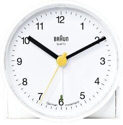 Braun BNC001WHWH Alarmlı Masa Saati Beyaz - Braun