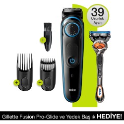Braun BT 5240 Saç&Sakal Şekillendirici + Gillette Hediye - Braun