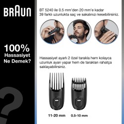 Braun BT 5240 Saç&Sakal Şekillendirici + Gillette Hediye - 2