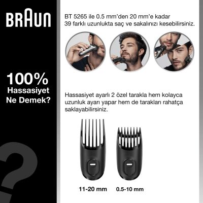 Braun BT 5265 Saç&Sakal Şekillendirici + Gillette Hediye - 2