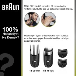 Braun MGK 3221 Erkek Bakım Kiti 6in1 Şekillendirici - 2