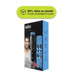 Braun MGK 5245 Erkek Bakım Kiti 7in1 Şekillendirici + Gillette Hediye - 7