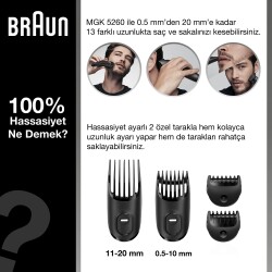 Braun MGK 5260 Erkek Bakım Kiti 8in1 Şekillendirici + Gillette Hediye - 2