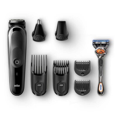 Braun MGK5060 Erkek Bakım Kiti AutoSense Teknoloji Kablosuz Islak&Kuru 8in1 Şekillendirici +Gillette - 1