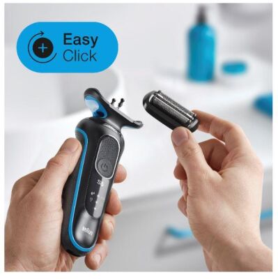 Braun Seri 5 M1000s Kablosuz Tıraş Makinası, EasyClean, EasyClick Islak & Kuru - 3