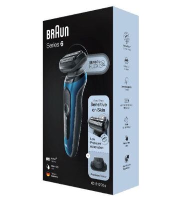 Braun Seri 6 B1200s Kablosuz Tıraş Makinası, SensoFlex, EasyClick Islak & Kuru - 6