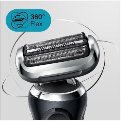 Braun Seri 7 N1200s Kablosuz Tıraş Makinası, AutoSence, 360° Flex, EasyClick Islak & Kuru - 2