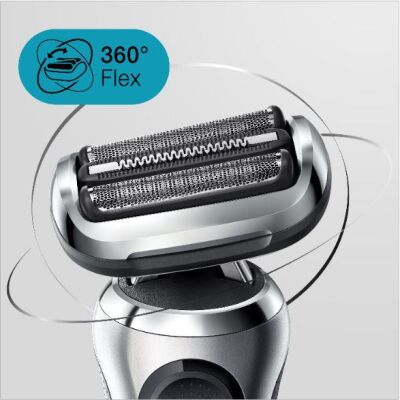 Braun Seri 7 S1000s Kablosuz Tıraş Makinası, AutoSence, 360° Flex, EasyClick, Islak & Kuru - 3