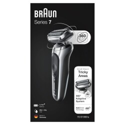 Braun Seri 7 S1000s Kablosuz Tıraş Makinası, AutoSence, 360° Flex, EasyClick, Islak & Kuru - 7