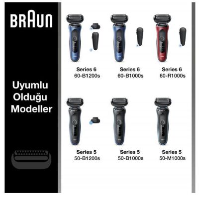Braun Series 5 53B Tıraş Makinesi Yedek Başlığı - Siyah - 2