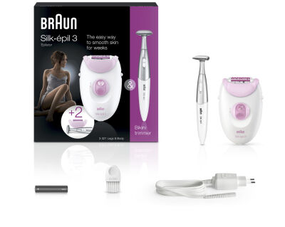Braun Silk-épil 3 3321 Epilatör / Epilasyon + Bikini Trimmer - 1