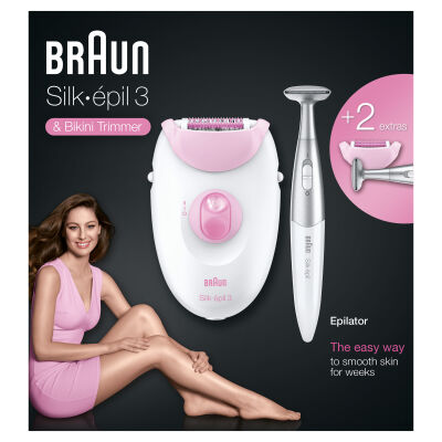 Braun Silk-épil 3 3321 Epilatör / Epilasyon + Bikini Trimmer - 4