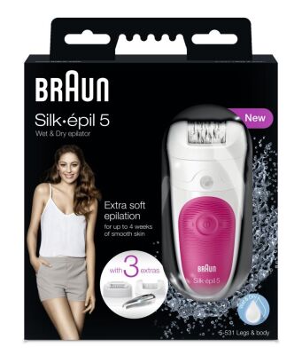 Braun Silk-épil 5 5531 Islak ve Kuru Kablosuz Epilatör - 5