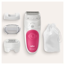 Braun Silk-épil 5 5600 SensoSmart, Kablosuz, Islak&Kuru, 3 Ek Parçalı, 2'si 1 Arada Epilatör - 5