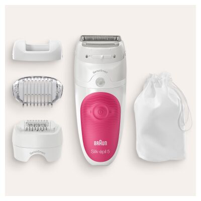 Braun Silk-épil 5 5600 SensoSmart, Kablosuz, Islak&Kuru, 3 Ek Parçalı, 2'si 1 Arada Epilatör - 5