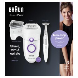 Braun Silk-épil 5 5825 3'ü 1 Arada Kablolu Kuru Kullanım Epilatör + Bikini Trimmer - 7