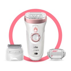 Braun Silk-épil 9 9730 SensoSmart, Kablosuz, Islak&Kuru, 2 Ek Parçalı, 2'si 1 Arada Epilatör - Braun