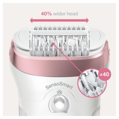 Braun Silk-épil 9 9730 SensoSmart, Kablosuz, Islak&Kuru, 2 Ek Parçalı, 2'si 1 Arada Epilatör - 3