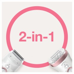 Braun Silk-épil 9 9730 SensoSmart, Kablosuz, Islak&Kuru, 2 Ek Parçalı, 2'si 1 Arada Epilatör - 4