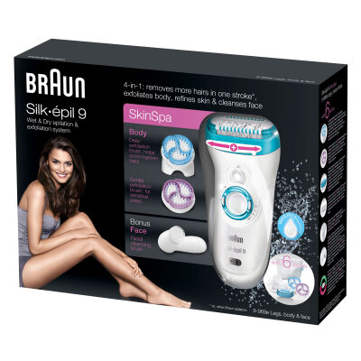 Braun Silk-épil 9 9969 E Sonic Peeling Sistemi Epilatör / Epilasyon + Yüz Fırçası - 4