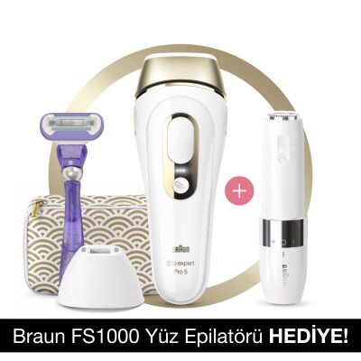 Braun Silk·Expert PL5139 Yeni Nesil IPL 400.000 Atımlı+ Braun FS 1000 Mini Düzeltici - 1