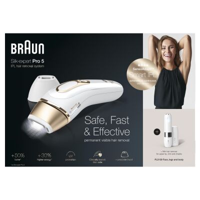 Braun Silk·Expert PL5139 Yeni Nesil IPL 400.000 Atımlı+ Braun FS 1000 Mini Düzeltici - 7
