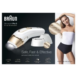 Braun Silk·Expert PL5237 Yeni Nesil IPL 400.000 Atımlı IPL, 2 Başlıklı Tüy Alma Cihazı - 6
