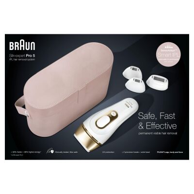 Braun Silk·Expert Pro5 PL5347 Yeni Nesil IPL 400.000 Atımlı IPL 3 Başlıklı Tüy Alma Cihazı - 7