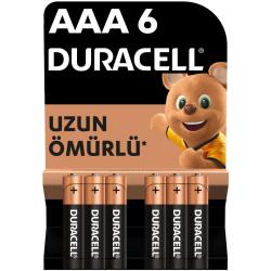 Duracell Alkalin AAA Piller, 1,5 V LR03/MN2400, 6’lı paket - 1