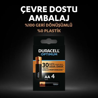 Duracell Optimum AA Alkalin Pil, 1,5 V LR6 MN1500, 8’li paket - 7