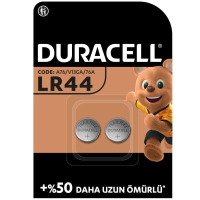 Duracell Özel Alkalin LR44 Düğme Pil 1,5V (76A / A76 / V13GA), 2'li paket - 1