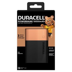 Duracell Powerbank 10500 Mah, Yeni Nesil Hızlı Şarj Teknolojili - DURACELL