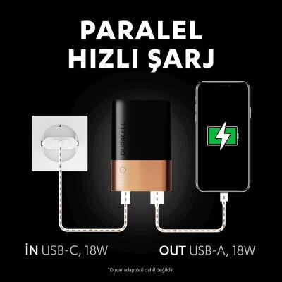 Duracell Powerbank 10500 Mah, Yeni Nesil Hızlı Şarj Teknolojili - 6
