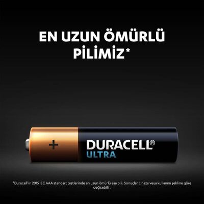 Duracell Ultra Alkalin AAA İnce Kalem Piller, 10'lu paket - 5