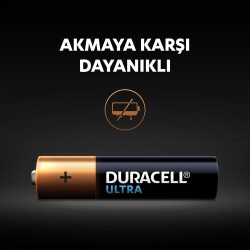 Duracell Ultra Alkalin AAA İnce Kalem Piller, 10'lu paket - 6
