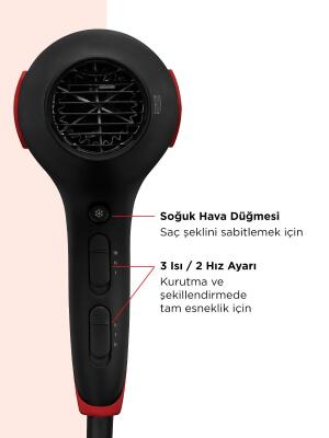 Revlon Smoothstay Hindistan Cevizi Yağlı Saç Kurutma Makinesi RVDR5317E - 6