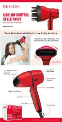 Revlon Airflow Control Style Twist Döner Başlıklı Saç Kurutma Makinesi 2000 Watt RVDR5320E - 9