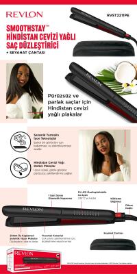 Revlon Hindistan Cevizi Yağlı 25mm Saç Düzleştirici Seyahat Çantası RVST2211PE - 9